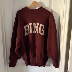 Anine Bing Burgundy Sweatshirt